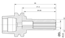 Porte-outils de serrage polygonal - TRIBOS-M HSK-EZ 15
