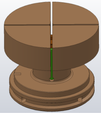 Pince Yerly 32P en acier non trempée pour centrage à billes - Ø40mm/h32mm/4 fentes - étanche - palettisable poussoir ouvrant