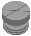 Pince Ottet - Ø40mm/h32mm/4 fentes/orienté 45° - étanche