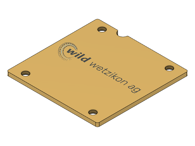 Barquette 50x50mm_matière CuZn39Pb2.0