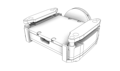 Over-under clamping actuated tray 50x50mm with sealing