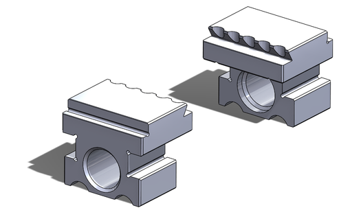 [022 404] Set of hardened claw jaws
